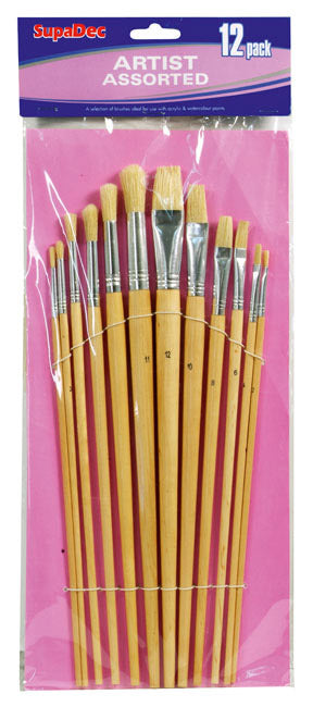 Artist Assorted Paint Brush 12 Artist Assorted Paint Brush 12